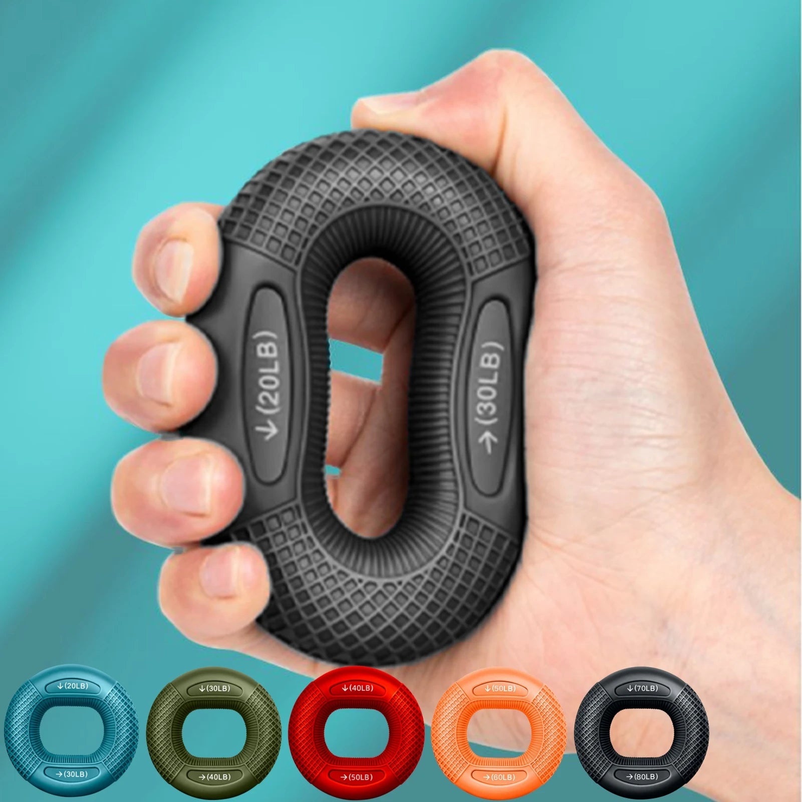 Silicone Hand Muscle Strengthener Ring