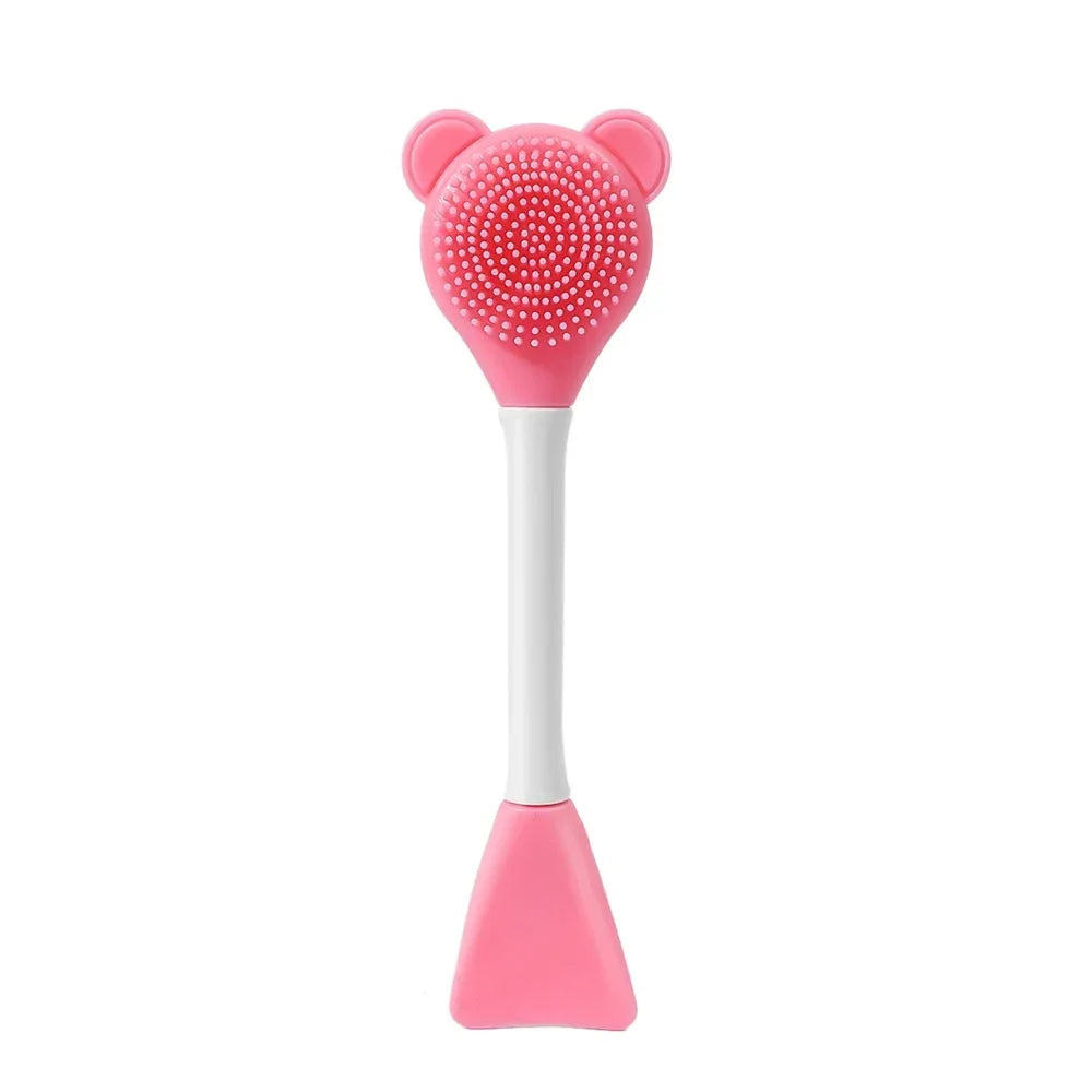 Double Silicone Facial Mask Brush