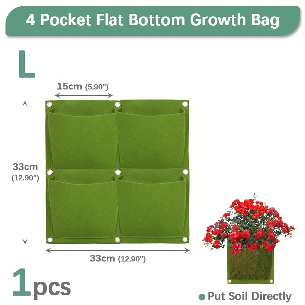 Wall Hanging Pockets Planting Pot