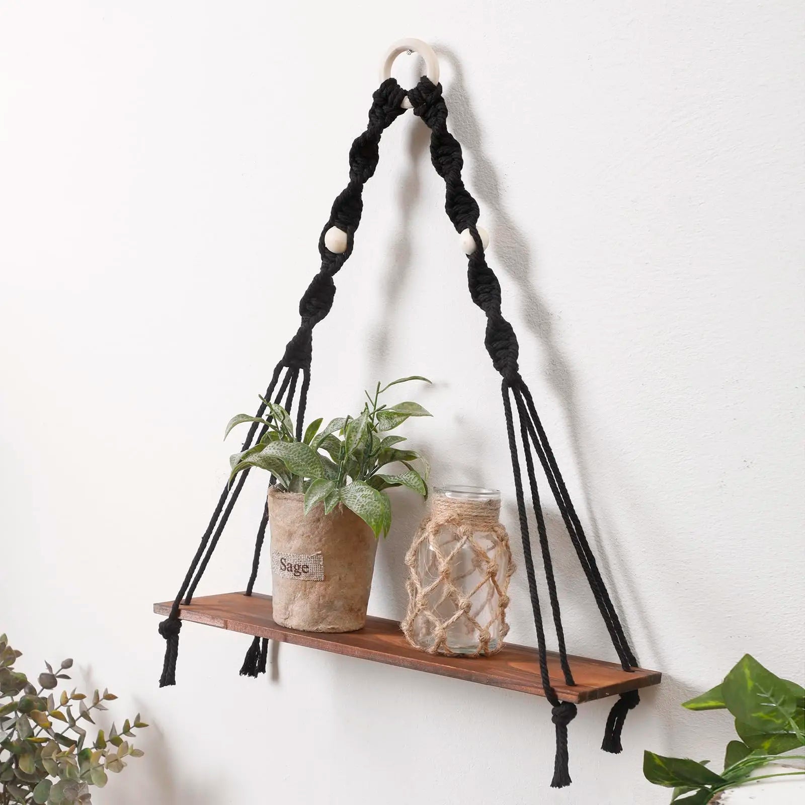 Macrame Wall Hanging Shelves