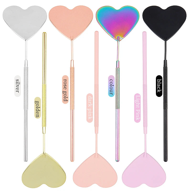 1pcs Heart Shape Eyelash Mirror