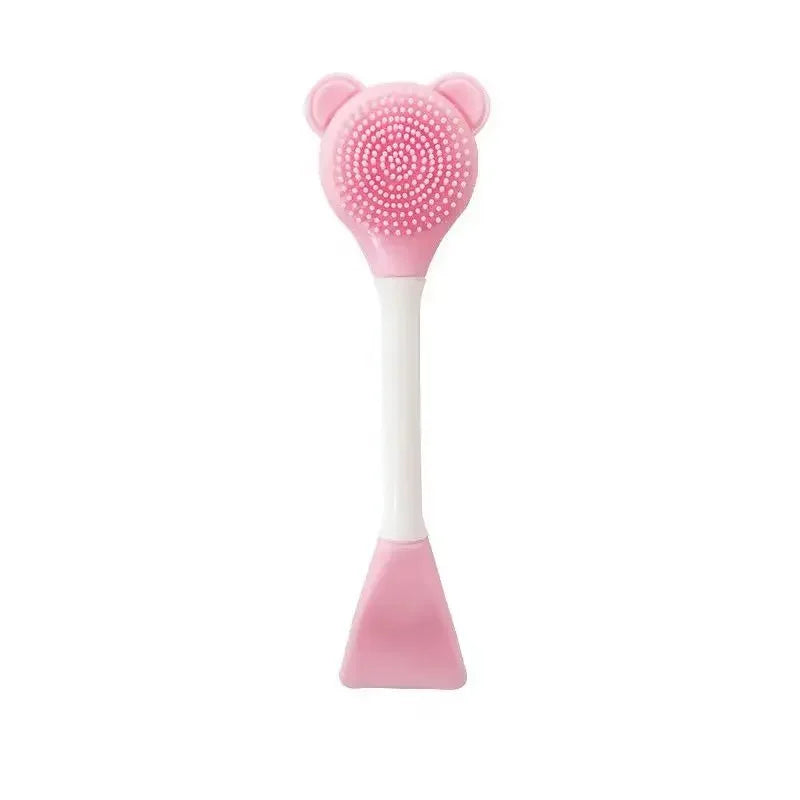 Double Silicone Facial Mask Brush