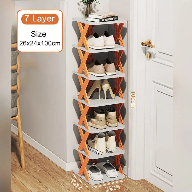 Multi-layer Shoes Stackable Rack