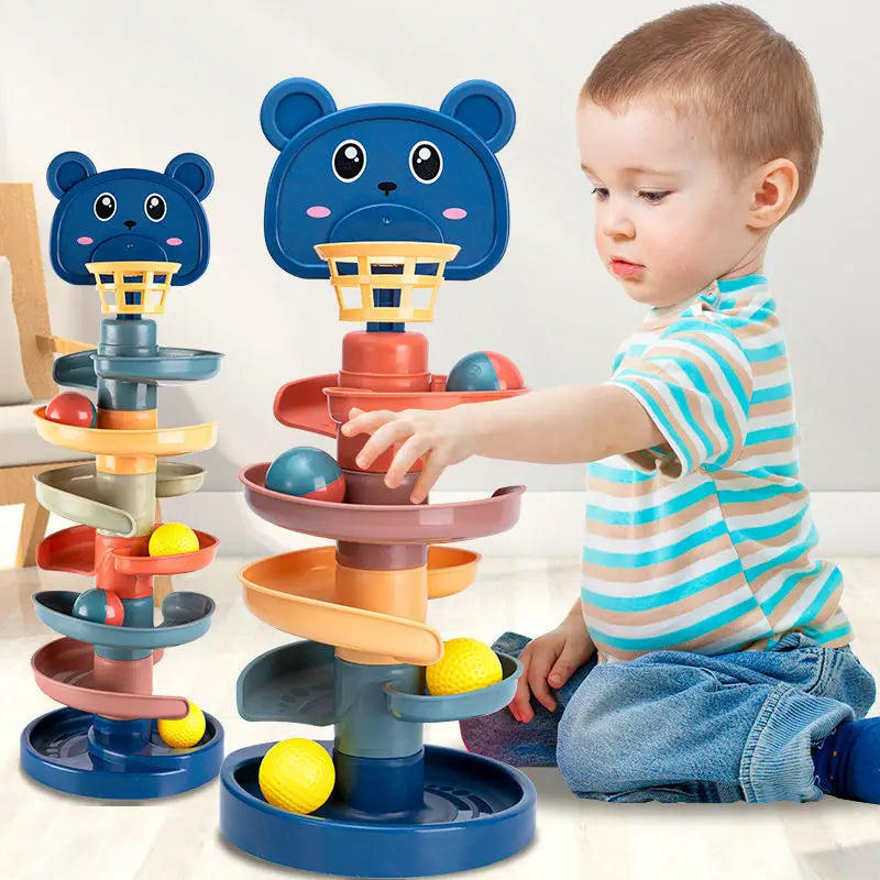 Baby Rolling Ball Pile Tower Toy