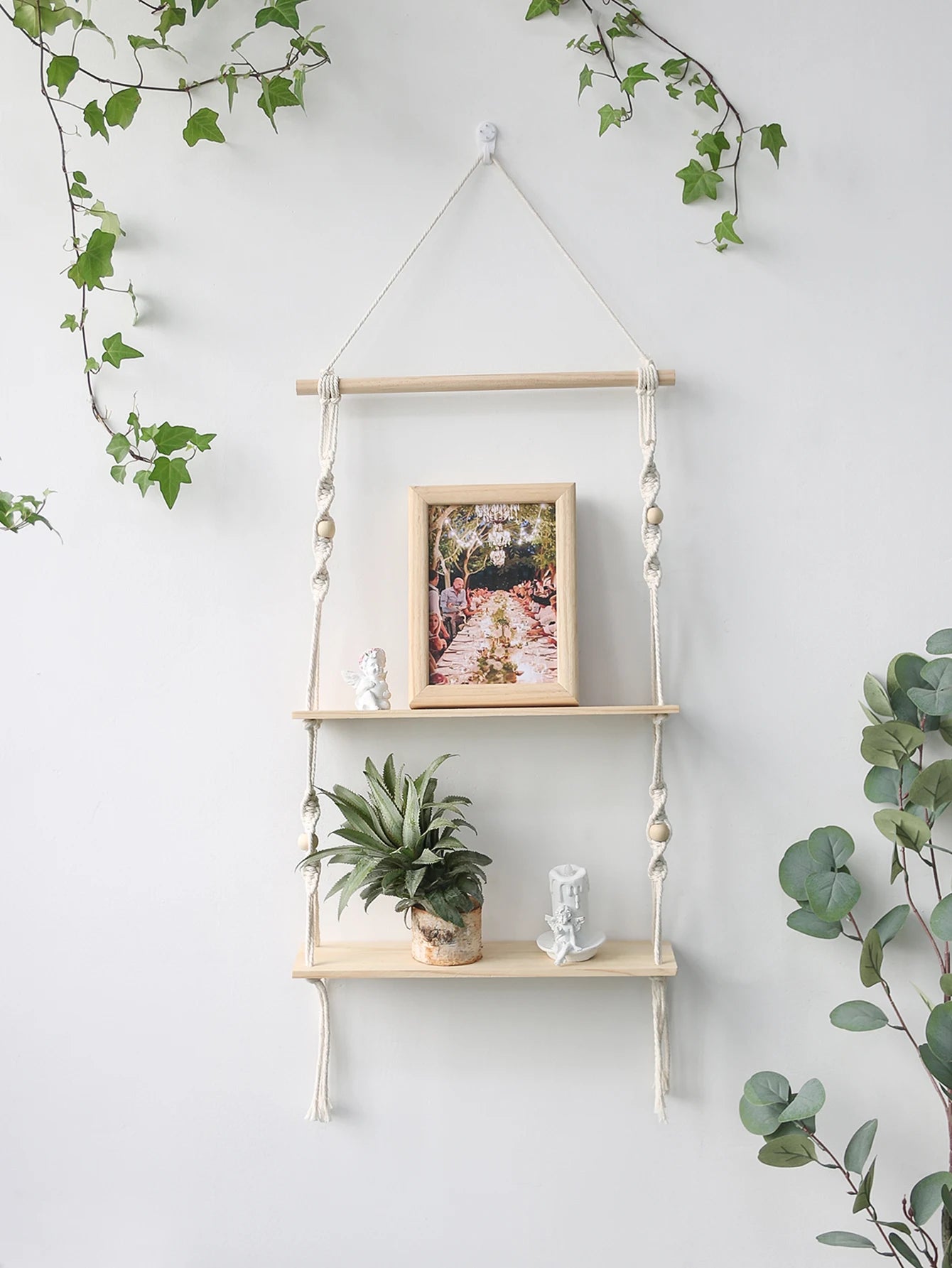 Macrame Wall Hanging Shelves