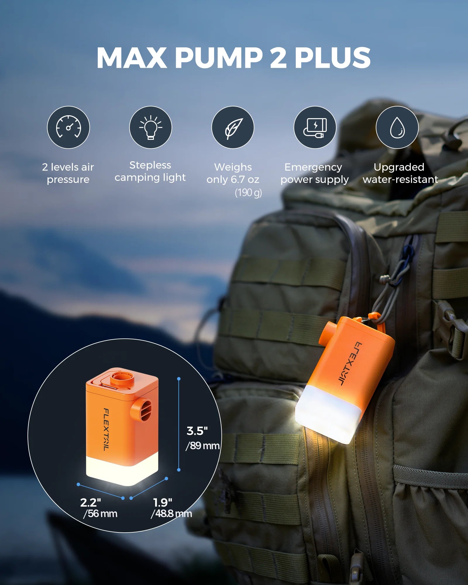 Ultralight Portable Electric Air Pump