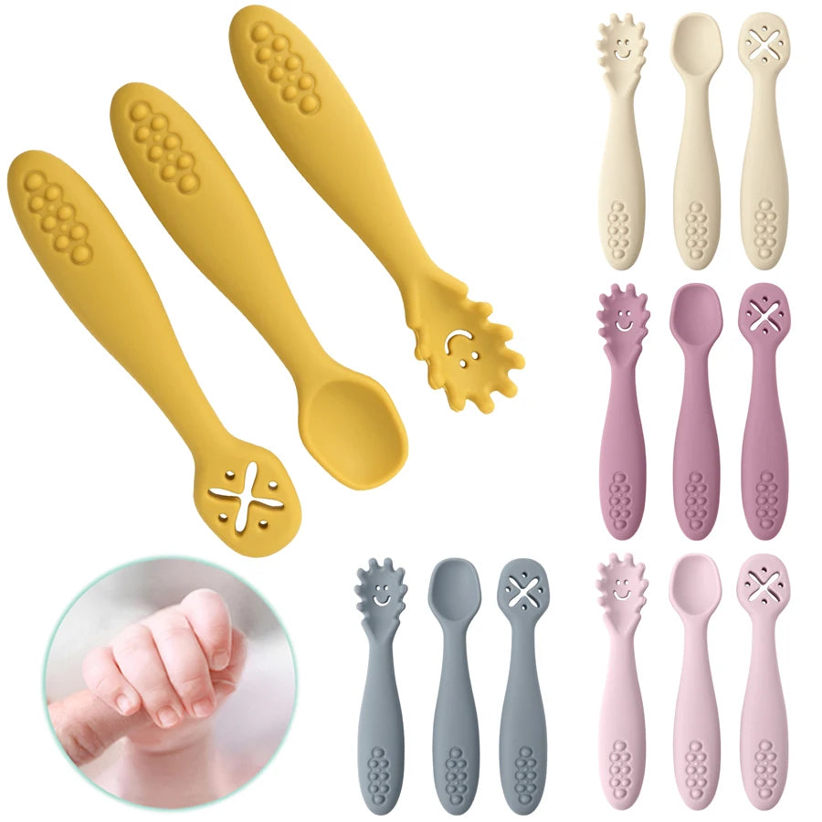 Baby Silicone Eat Training Spoon