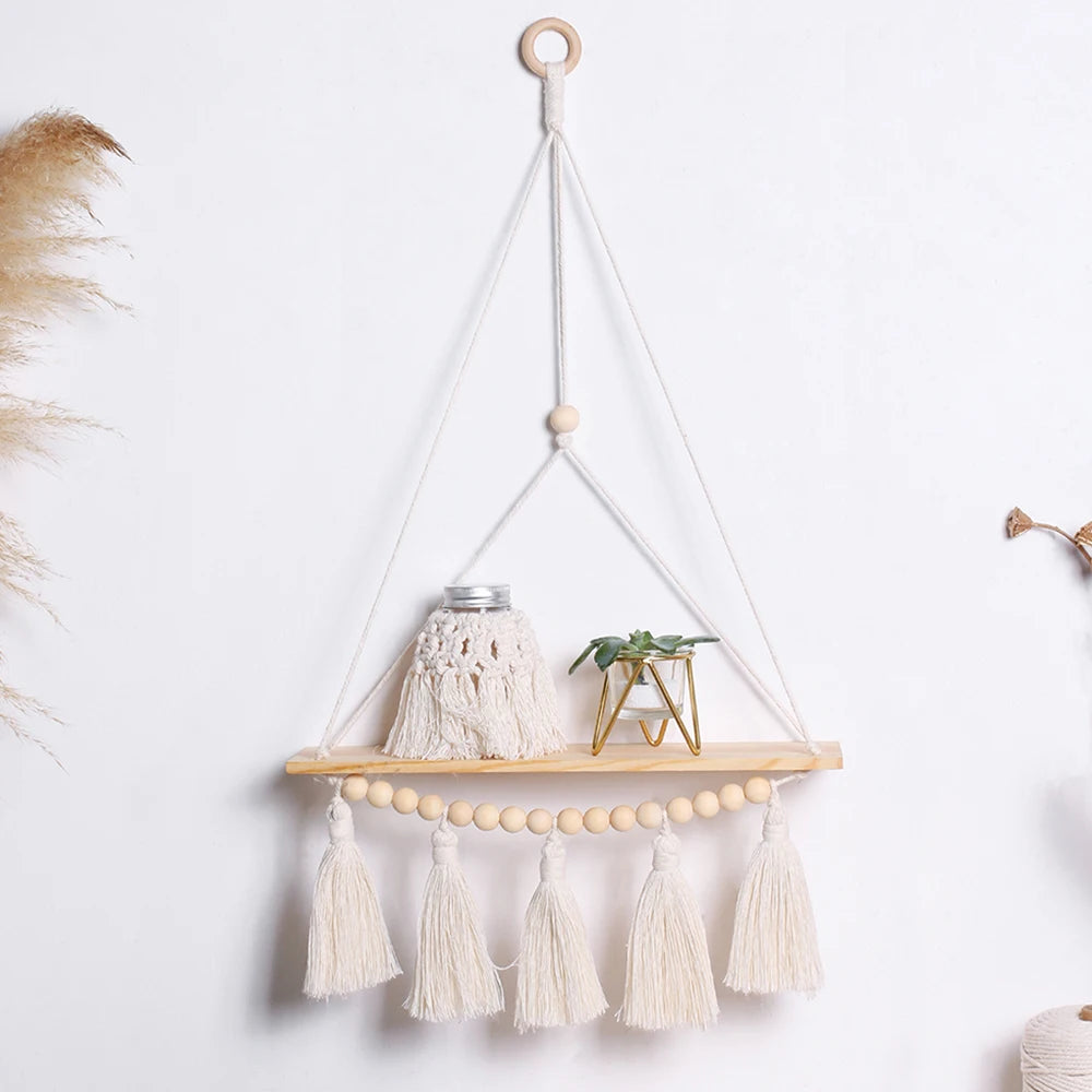 Macrame Wall Hanging Shelves