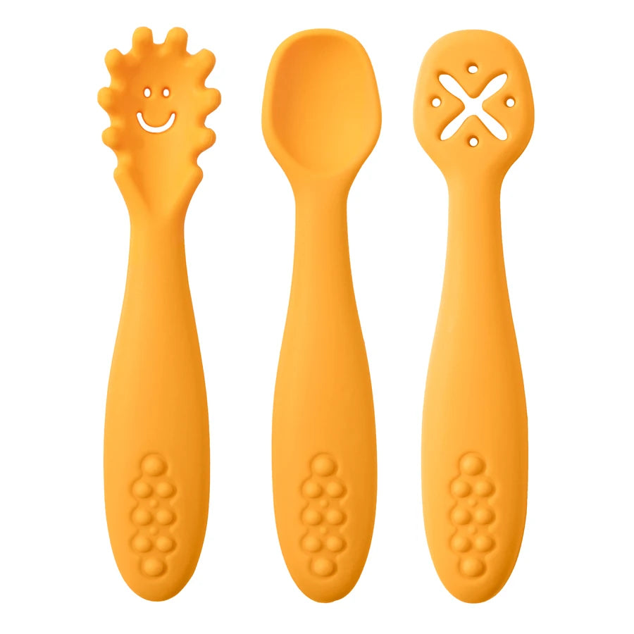 Baby Silicone Eat Training Spoon