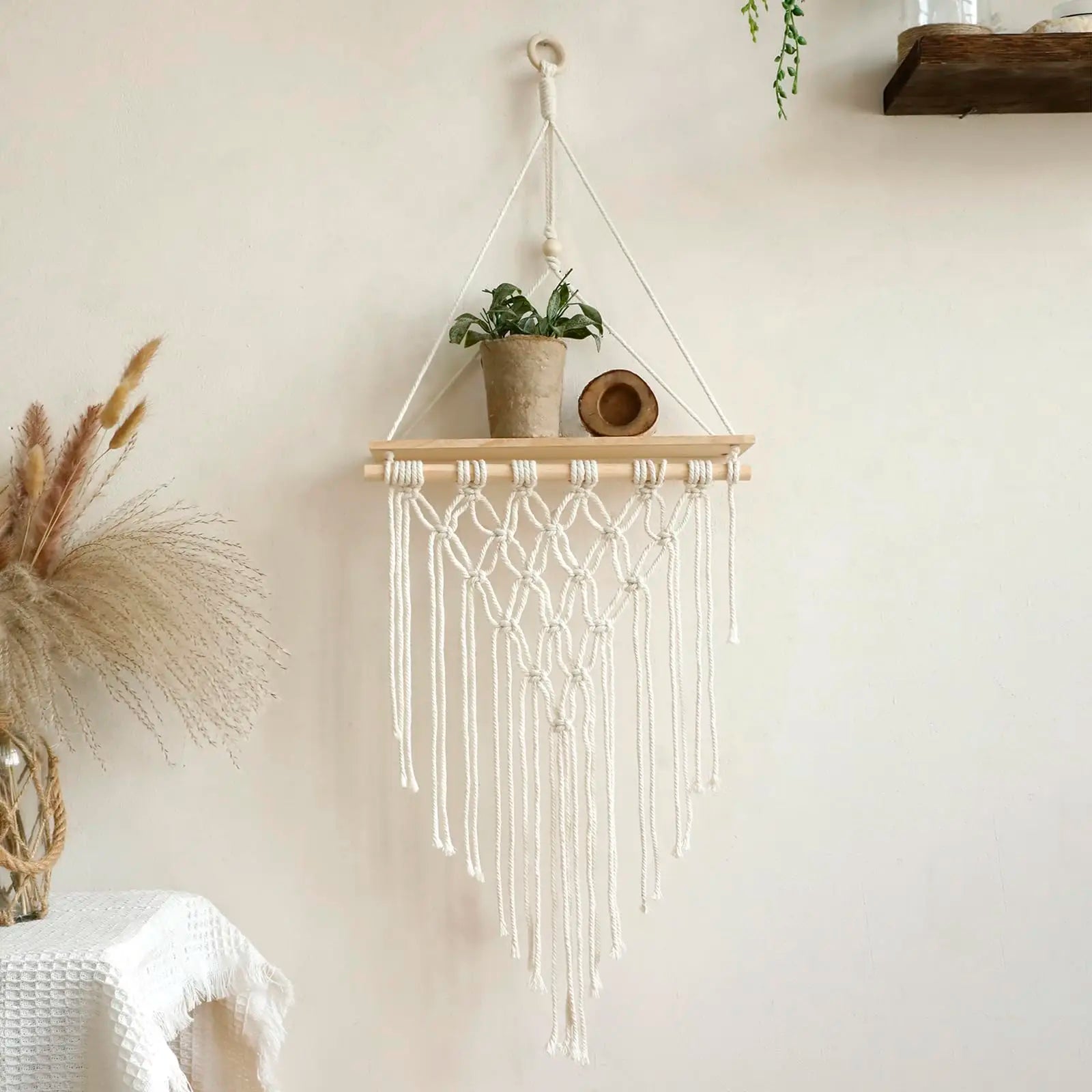 Macrame Wall Hanging Shelves