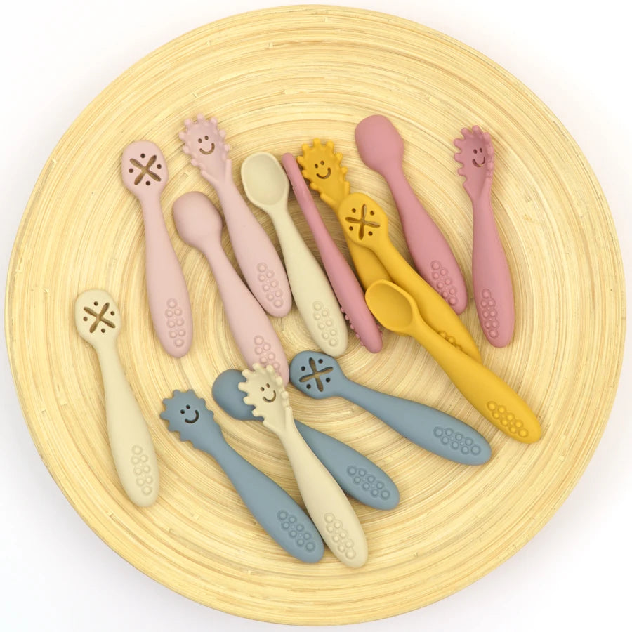 Baby Silicone Eat Training Spoon