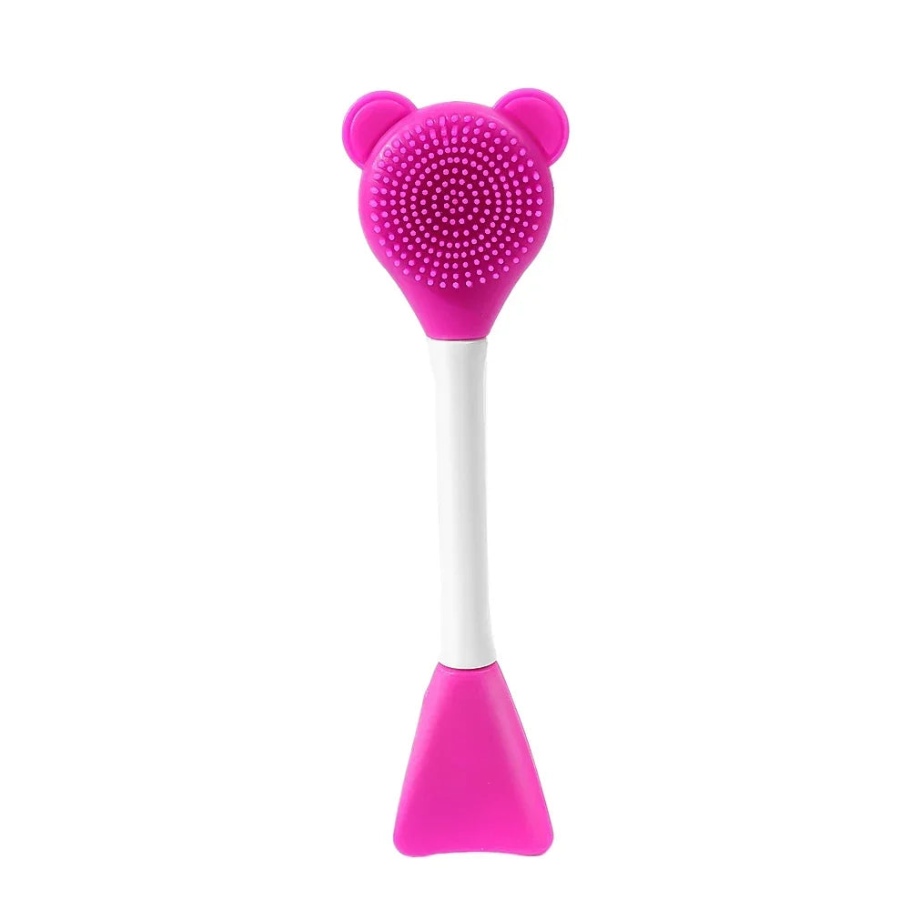 Double Silicone Facial Mask Brush