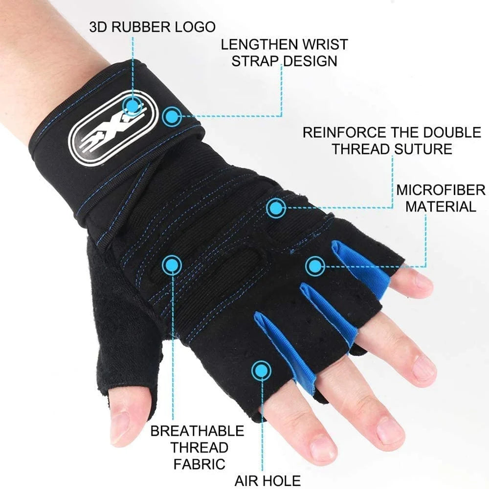 Workout Weight Lifting Half Finger Gloves