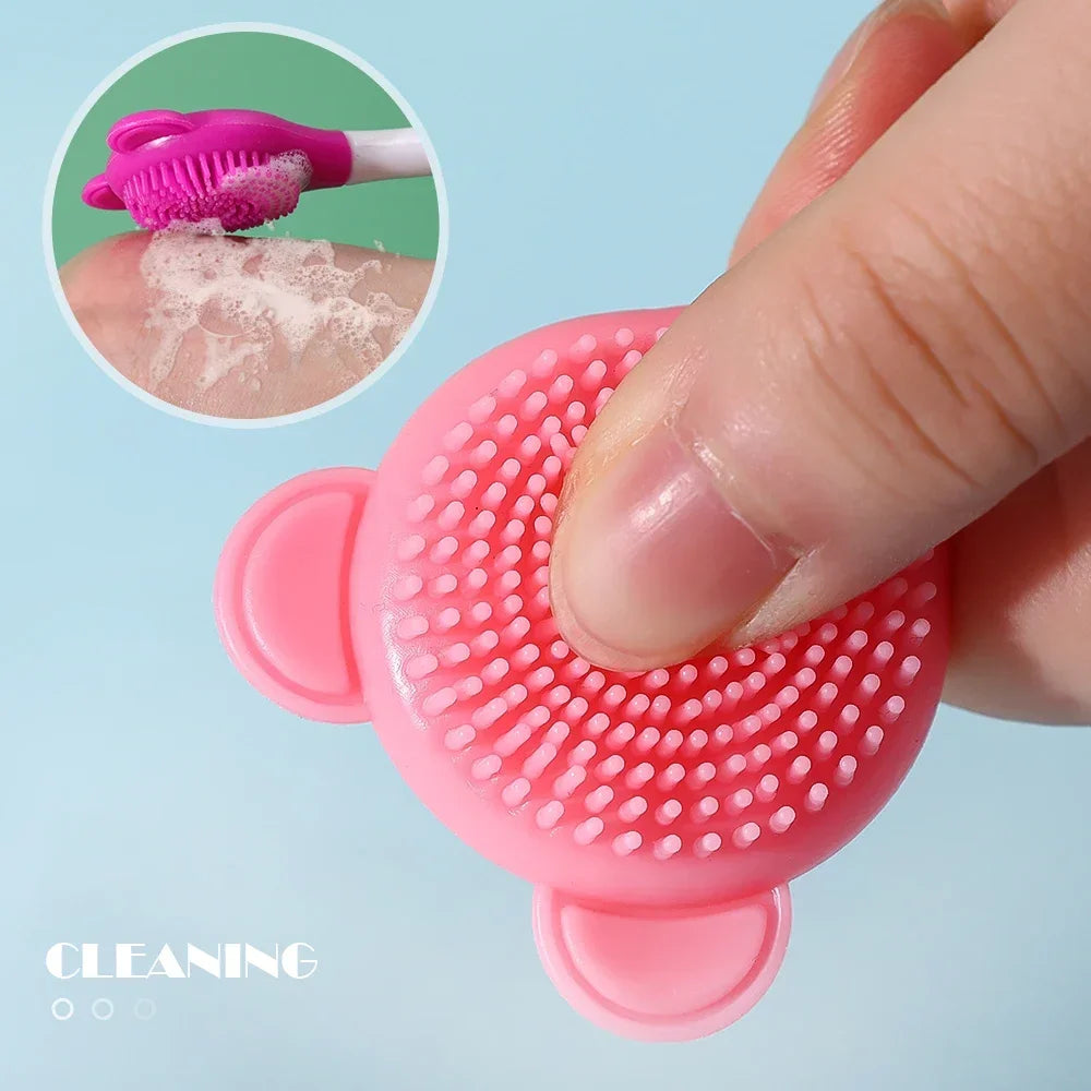 Double Silicone Facial Mask Brush