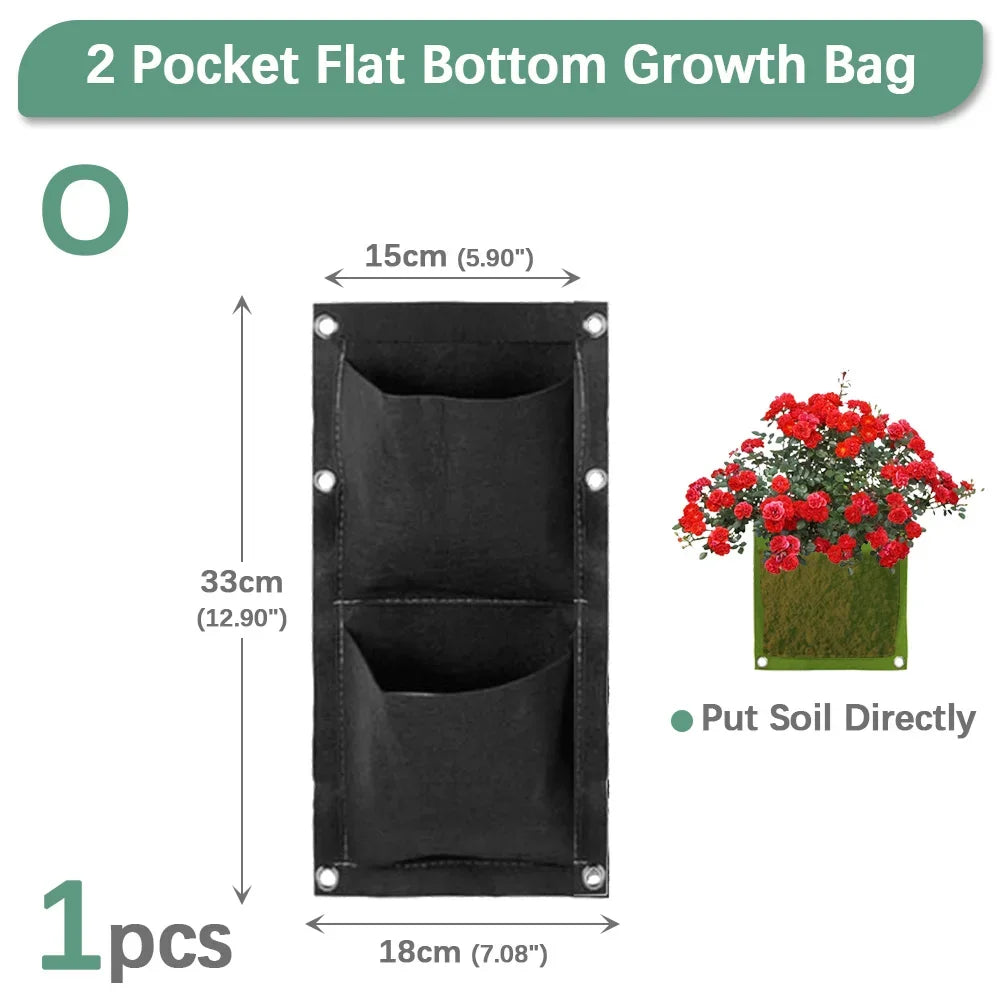 Wall Hanging Pockets Planting Pot