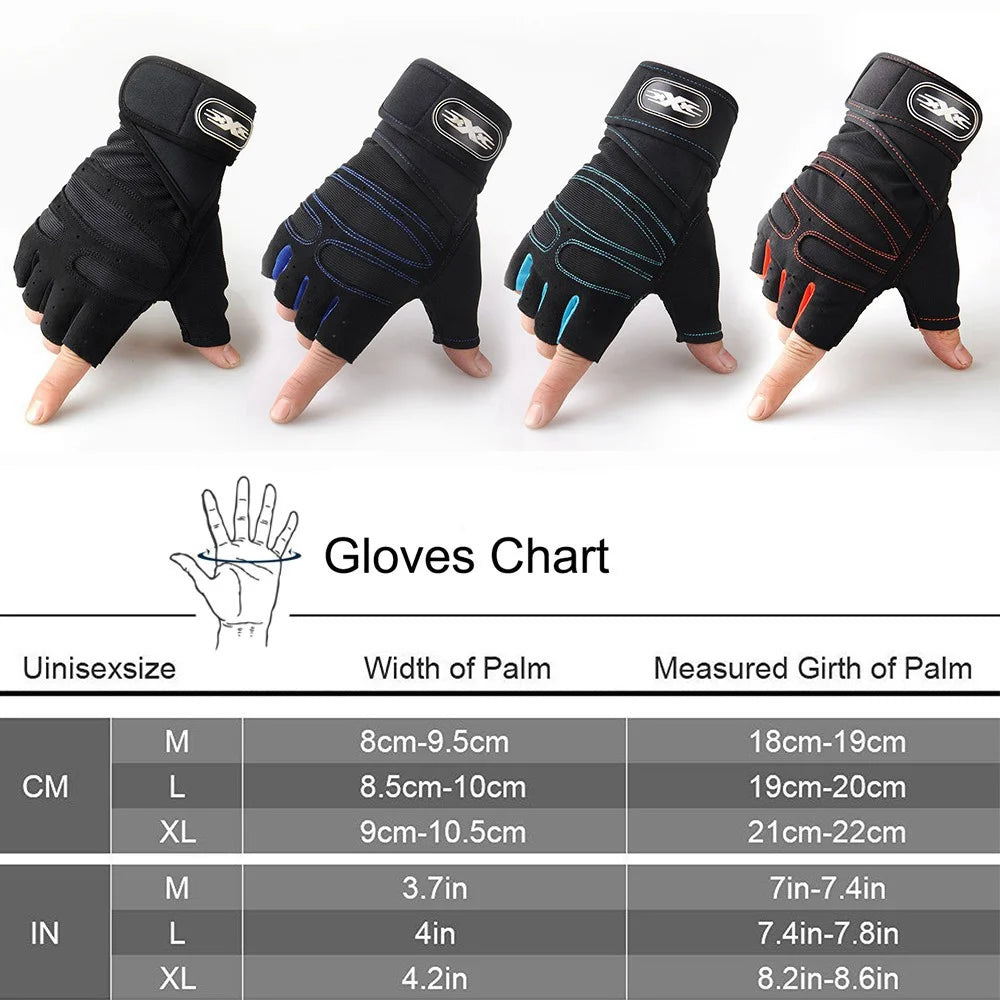 Workout Weight Lifting Half Finger Gloves