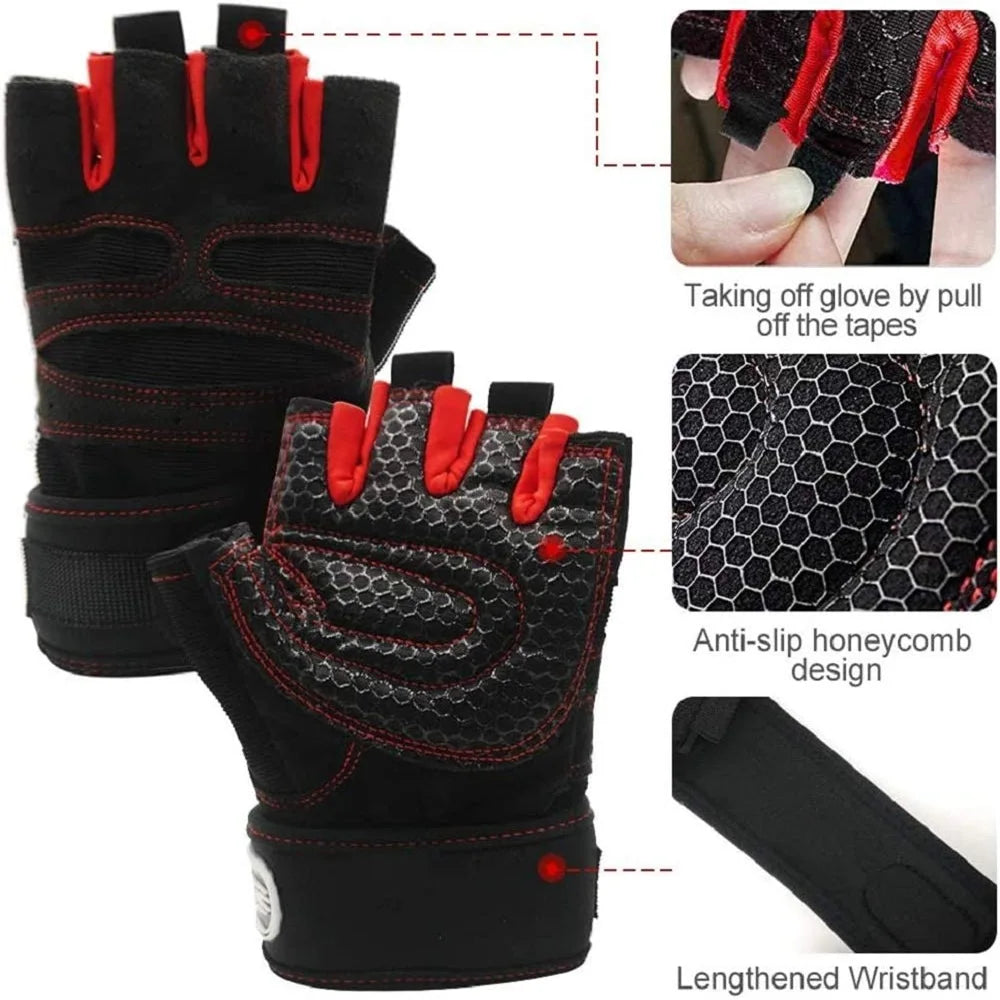 Workout Weight Lifting Half Finger Gloves