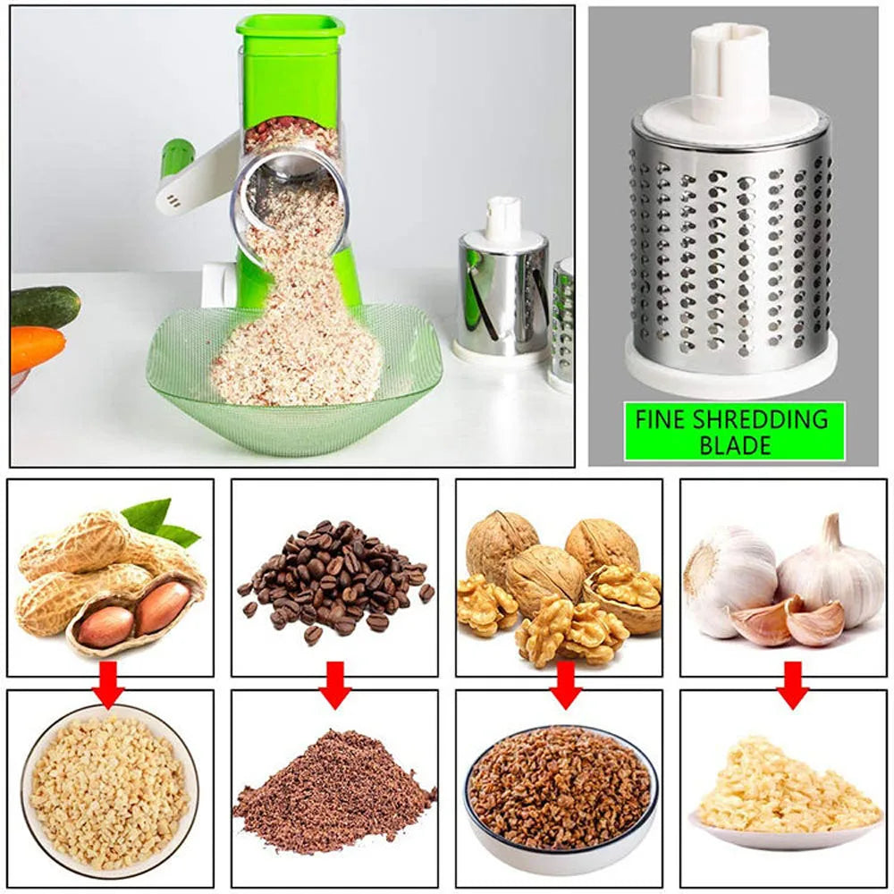 Manual Rotary Vegetable Cheese Grater